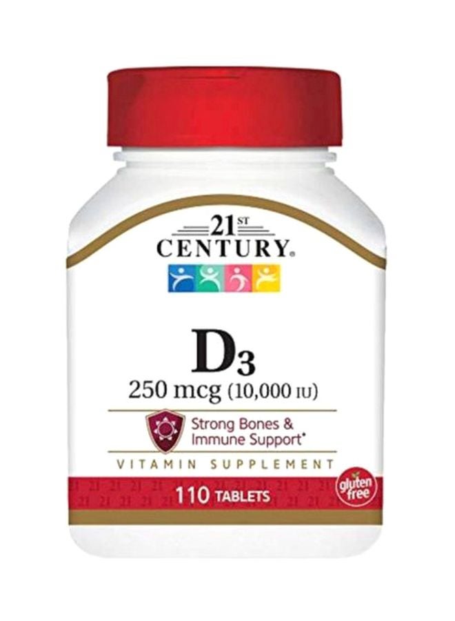 21st Century D3 10,000 IU Dietary Supplement-110 Capsules - Image 1